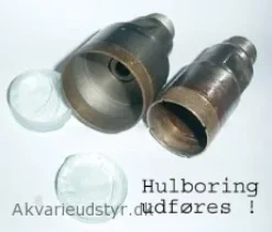 Hulboring i glas 55 mm hul (Max.19 mm glas)