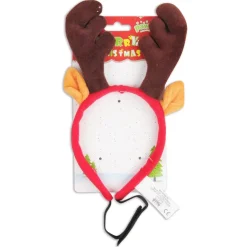Hunde Hårbøjle med Rensdyrsgevir 28 cm - jule hundetilbehør