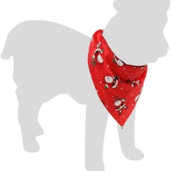 Hunde Juletørklæde 60 x 31 cm - jule hundetilbehør