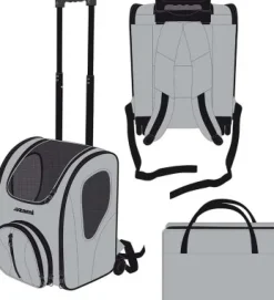Hundetaske Trolley Small 34.5x31.5x45 cm (Ozami)