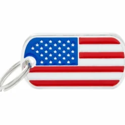 Hundetegn My Family Flag USA