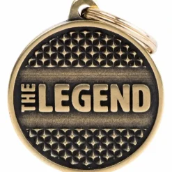 Hundetegn My Family The Legend cirkel lille guld