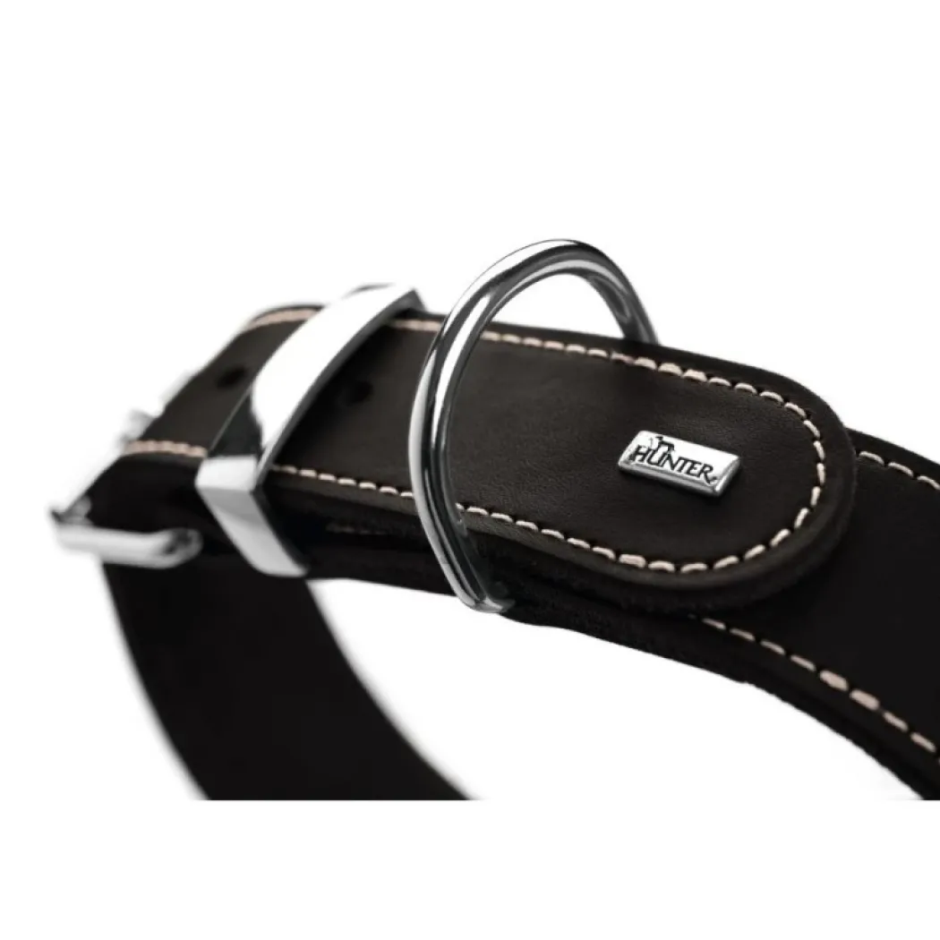 Hunter Aalborg Special Hundehalsbånd Sort 30 - 20-24 cm 2 cm