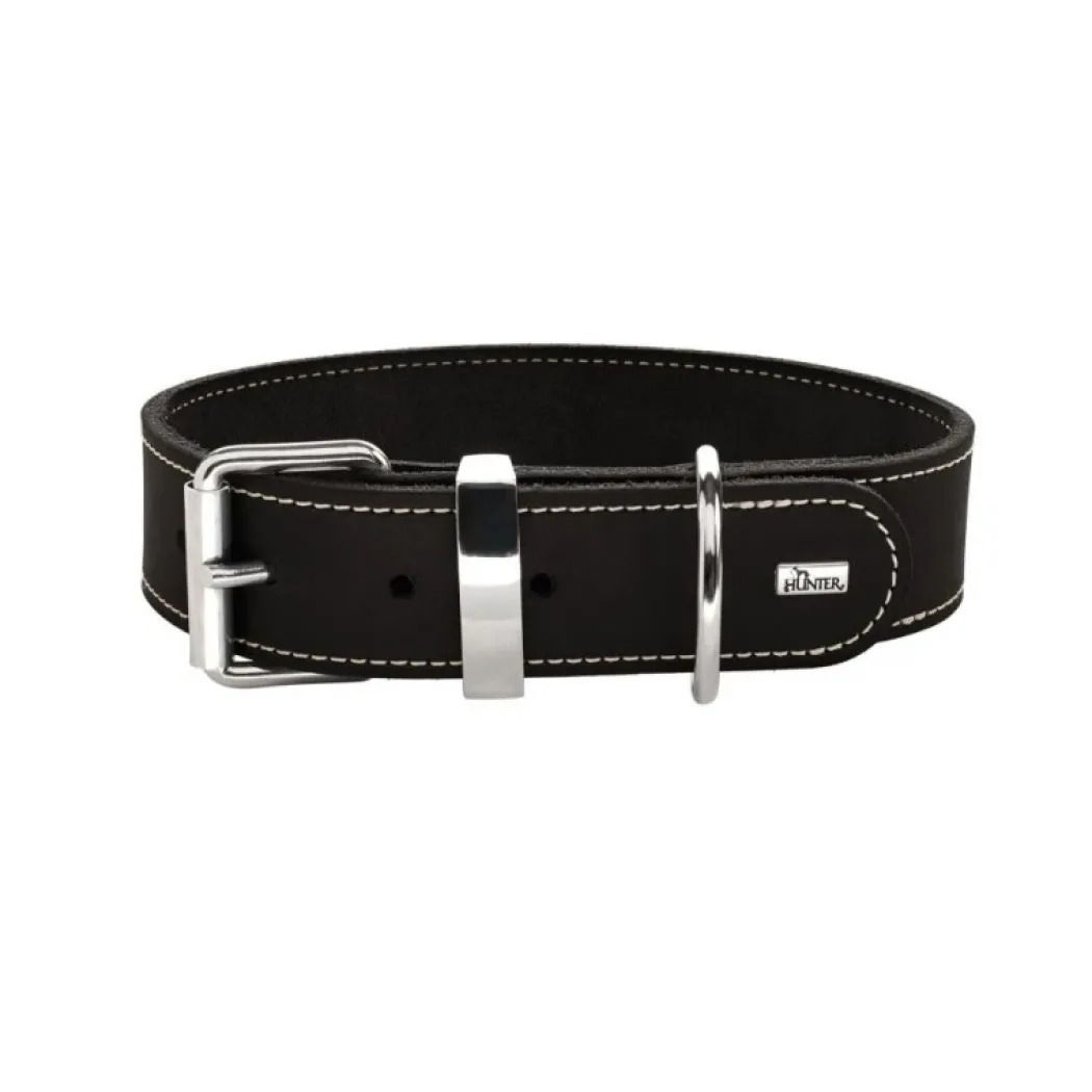 Hunter Aalborg Special hundehalsbånd Sort 50 - 36-44 cm