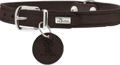 Hunter Aalborg Sport Mørkebrun 60 hundehalsbånd - 45-55 cm