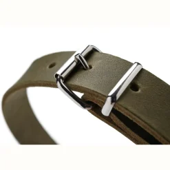 Hunter Aalborg Sport Oliven 37 hundehalsbånd - 28-33 cm