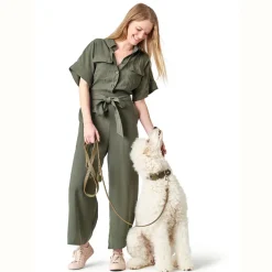 Hunter Aalborg Sport Oliven 37 hundehalsbånd - 28-33 cm
