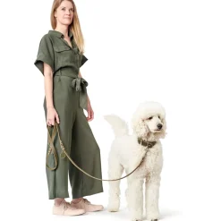 Hunter Aalborg Sport Oliven 47 hundehalsbånd - 37-43 cm