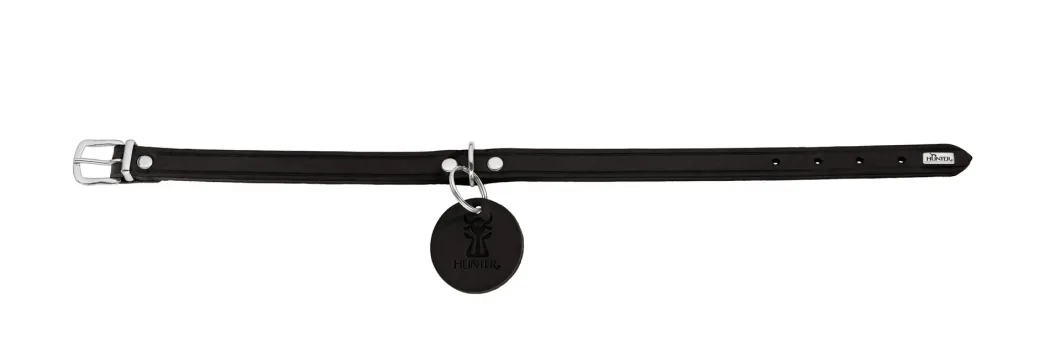 Hunter Aalborg Sport Sort 60 hundehalsbånd - 45-55 cm
