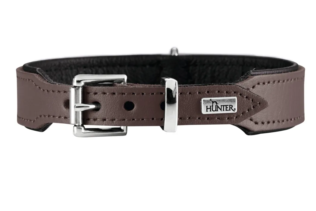 Hunter Basic halsbånd str.65 Brun - 51,0-58,5 cm