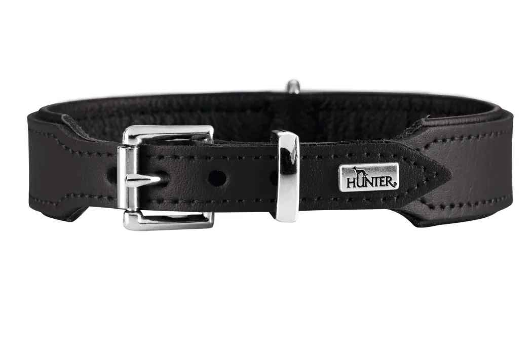 Hunter Basic halsbånd str.55 Sort - 41,0-49,0 cm