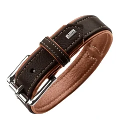 Hunter Canadian UP Hundehalsbånd Small 45 Cognac/Sort - 33-39 cm