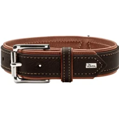 Hunter Canadian UP Hundehalsbånd Small 45 Cognac/Sort - 33-39 cm