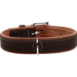 Hunter Canadian UP Hundehalsbånd Small 45 Cognac/Sort - 33-39 cm