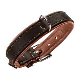 Hunter Canadian UP Hundehalsbånd Small 45 Cognac/Sort - 33-39 cm