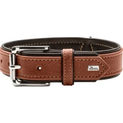 Hunter Canadian UP Hundehalsbånd M 55 Sort/Cognac - 42-48 cm