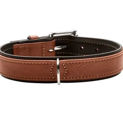 Hunter Canadian UP Hundehalsbånd Large 65 Cognac/Sort - 50-56 cm