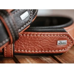 Hunter Canadian UP Hundehalsbånd Large 65 Cognac/Sort - 50-56 cm