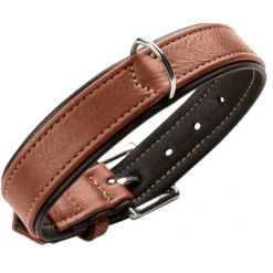 Hunter Canadian UP Hundehalsbånd Large 65 Cognac/Sort - 50-56 cm