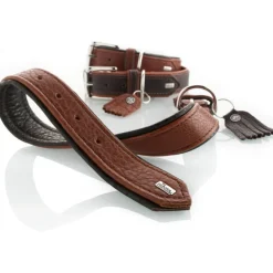 Hunter Cody 60 Cognac Mørkebrun hundehalsbånd - 46-52 cm