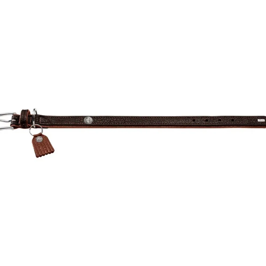 Hunter Cody 40 Mørkebrun Cognac hundehalsbånd - 29-35 cm