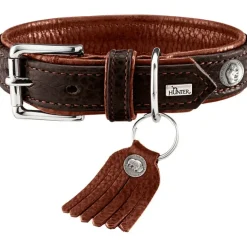 Hunter Cody 55 Mørkebrun Cognac hundehalsbånd - 42-48 cm