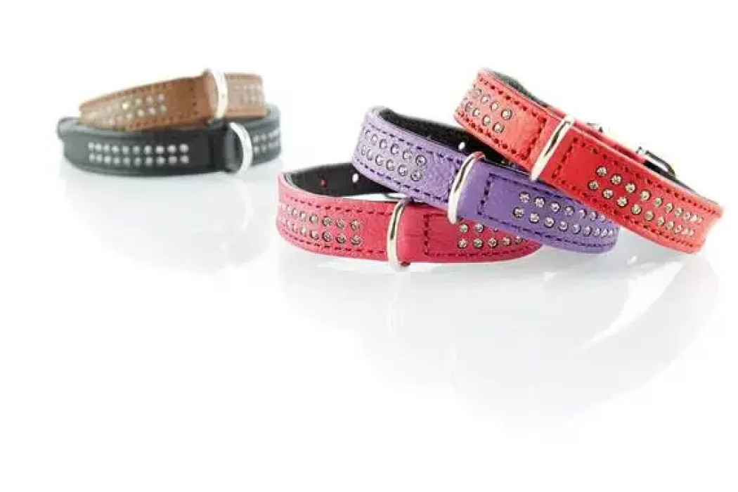 Hunter Diamond petit halsbånd str.32 Pink - 24-28 cm