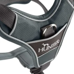 Hunter Divo hundesele L grå/grå just mave 72-100 cm - Stabil kontrol og komfort