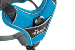 Hunter Divo hundesele L lyseblå/grå just mave 72-100 cm - Stabil kontrol og høj komfort