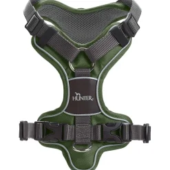 Hunter Divo hundesele M grøn/grå just mave 56-73 cm - Stabil kontrol og komfort