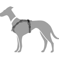 Hunter Divo hundesele S grå/grå just mave 45-56 cm - Stabil kontrol og komfort