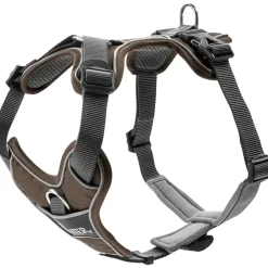 Hunter Divo hundesele S-M brun/grå just mave 52-68 cm - Fleksibel pasform og stabil støtte