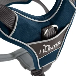 Hunter Divo hundesele S-M petrol/grå just mave 52-68 cm - Stabil støtte og rolig bevægelse