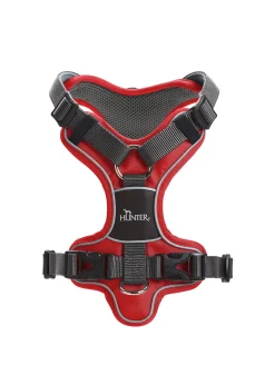 Hunter Divo hundesele S-M rød/grå just mave 52-68 cm - Fleksibel støtte til aktive ture