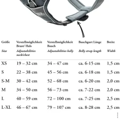 Hunter Divo hundesele S-M rød/grå just mave 52-68 cm - Fleksibel støtte til aktive ture