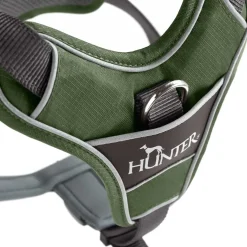 Hunter Divo Up hundesele S-M grøn/grå just mave 52-68 cm - Stabil komfort i hverdagen