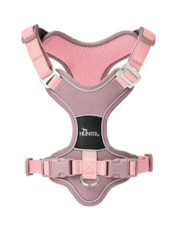 Hunter Divo Up hundesele S-M lyserød just mave 52-56 cm - Fleksibel pasform og rolig bevægelse