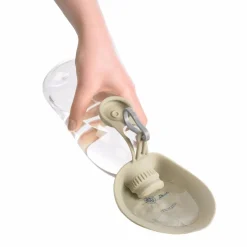 Hunter drikkeflaske med silikoneskål beige 550 ml