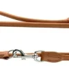 Hunter Elg Rundsyet Hundeline 8 mm Cognac