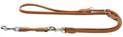 Hunter Elg Rundsyet Hundeline 8 mm Cognac