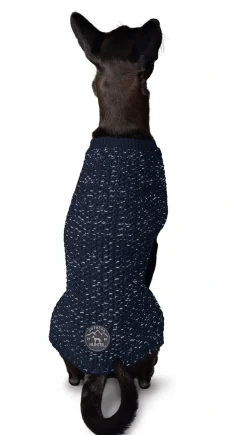 Hunter Finja pullover strik mørkeblå str. 45