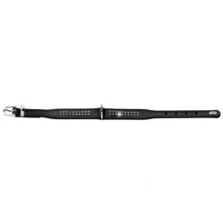 Hunter Halsbånd Diamond Petit 30 Sort - 23-27 cm