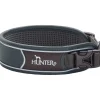 Hunter Halsbånd Divo L Grå/Grå - justerbart hundehalsbånd (45-55 cm, B 4,5 cm)