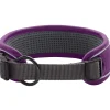 Hunter Halsbånd Divo L Violet/Grå - justerbart hundehalsbånd (45-55 cm, B 4,5 cm)