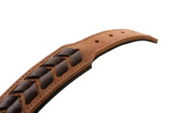 Hunter Halsbånd El Paso L 65 Cognac/Sort - 50-56 cm