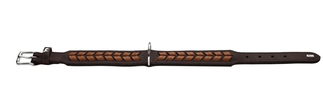 Hunter Halsbånd El Paso M Brun/Sort 55 - 42-48 cm