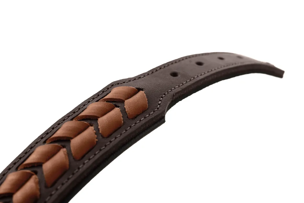 Hunter Halsbånd El Paso S-M Brun/Sort 50 - 37-43 cm