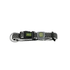 Hunter hunde halsbånd Hilo Antracit XL - justerbart hundehalsbånd (45-70 cm, B 3,8 cm)