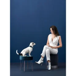 Hunter hunde halsbånd Hilo Blå XL - justerbart hundehalsbånd (45-70 cm, B 3,8 cm)