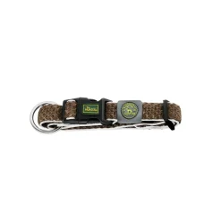 Hunter hunde halsbånd Hilo Brun XL - justerbart hundehalsbånd (45-70 cm, B 3,8 cm)